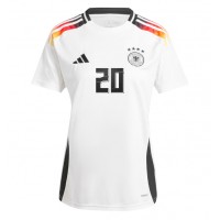 Camiseta Alemania Benjamin Henrichs #20 Primera Equipación Replica Eurocopa 2024 para mujer mangas cortas